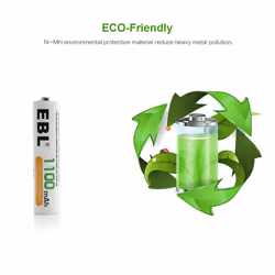 EBL AAA 1100mAh Ni-MH 1200 Cycle Rechargeable Batteries