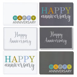 Juvale 36-Pack Assorted Bulk Happy Anniversary Cards with Envelopes  B