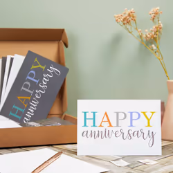 Juvale 36-Pack Assorted Bulk Happy Anniversary Cards with Envelopes  B