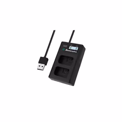 NPFW50 Battery Charger With Dual LCDCompatible for Sony Alpha a6500 a6300 a6000 a7s a7 a7s ii a7s a5100 a5000 a7r a7 ii Digit ...