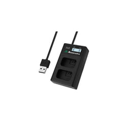 NPFW50 Battery Charger With Dual LCDCompatible for Sony Alpha a6500 a6300 a6000 a7s a7 a7s ii a7s a5100 a5000 a7r a7 ii Digital Camera