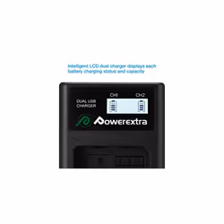 NPFW50 Battery Charger With Dual LCDCompatible for Sony Alpha a6500 a6300 a6000 a7s a7 a7s ii a7s a5100 a5000 a7r a7 ii Digital Camera