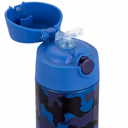 Kids Flask - Stainless Steel Insulated Water Bottle with Straw for Children/Toddlers (Girls/Boys) - Camo, 350ml
