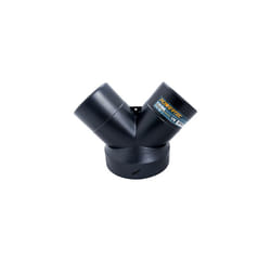 POWERTEC, 6 x 4 x 4 70189 Y-Fitting, Black