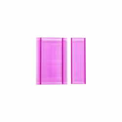 CC-RAB2 Rock Stamping Block Set 2 / Pack-Purple, Purple, 17.8 x 11.4cm and 17.8 x 5cm