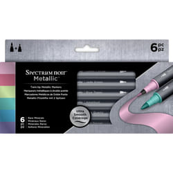 Spectrum Noir Metallic Markers 6/Pkg-Rare Minerals