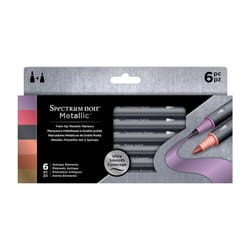 Spectrum Noir Metallic Markers 6/Pkg-Antique Elements