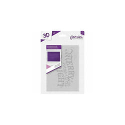 Gemini 5 x 7 3D Embossing Folder - Merry and Bright