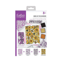 Crafters Companion Background Layering Stamps - Bees in the Border