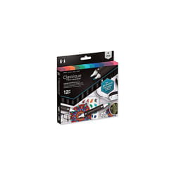 Spectrum Noir Classique Blend Twin Tip Blendable Alcohol Based Marker Set with Japanese Nibs - Pack of 12 - Perfect for Colouring, Drawing &