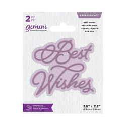 Gemini Mini Expressions Die - Best Wishes
