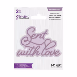 Gemini Mini Expressions Die - Sent with Love