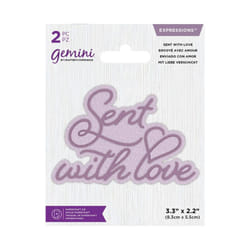 Gemini Mini Expressions Die - Sent with Love