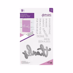 Gemini Fancy Font Stamp and Die - THANKS for Everything