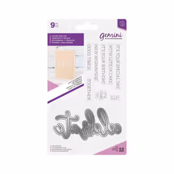 Gemini Fancy Font Stamp and Die - Let's CELEBRATE