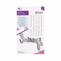 Gemini Fancy Font Stamp and Die - SPECIAL Day