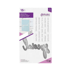 Gemini Fancy Font Stamp and Die - SPECIAL Day