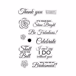 Crafters Companion Clear Acrylic Stamps ~ Be Fabulous Accessories