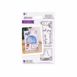 Gemini Peek-A-Boo Christmas Stamp & Die - Santa