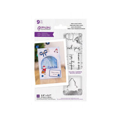 Gemini Peek-A-Boo Christmas Stamp & Die - Santa