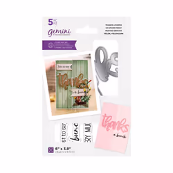 Gemini Gatefold Stamp & Die Set ~ Thanks A Bunch