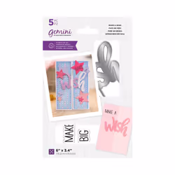 Gemini Gatefold Stamp & Die Set ~ Make A Wish
