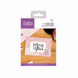 Crafters Companion Clear Acrylic Stamp ~ Lattes & Lipstick