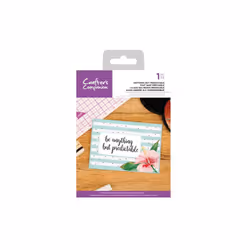 Crafters Companion Clear Acrylic Stamp ~ Anything but Predictable