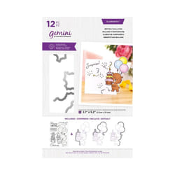 Gemini Character-Over-The-Edge Stamp & Die - Birthday Balloons