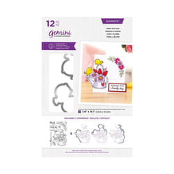 Gemini Character-Over-The-Edge Stamp & Die - Birds & Bloom