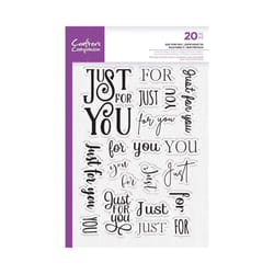 Crafters Companion Photopolymer Stamp ~ Just For You