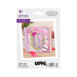 Gemini Stamp & Die Balloon Sentiments - Love