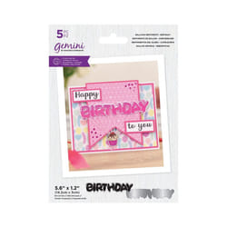 Gemini Stamp & Die Balloon Sentiments - Birthday