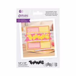 Gemini Stamp & Die Balloon Sentiments - Thanks