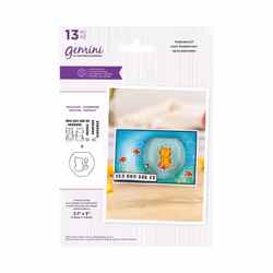 Gemini Stamp & Die Set - Twirling Cat