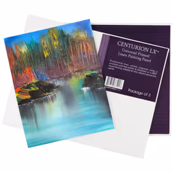 Centurion Universal Acrylic Primed Linen Panels - All-Media Acrylic Primed Linen Panel 3 Pack for Oils  Acrylics  Water-Mixable Oils  & More! - 12x24