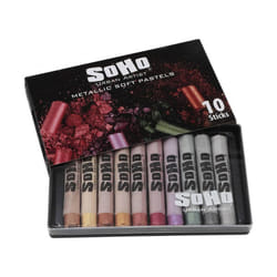 Soho Urban Artist Soft Pastels Set of 10 Iridescent MetAllic Colors  V