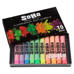 Soho Urban Artist Soft Pastels Set of 10 Bright Fluorescent Neon Color