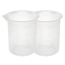 Kitchen Lab 200mL Plastic Measuring Cup Jug Pour Spout Container 2pcs