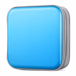 Bivisen CD Case DVDs Wallet Holder CD/DVD Case Wallet 40 Discs Heavy Duty Bag Binder Storage Booklet Album (Sky Blue)