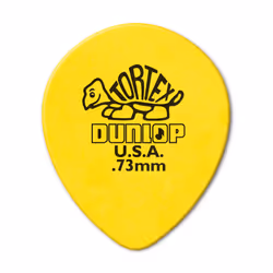 Dunlop 413R.73 Tear Drop  Yellow  .73mm  72/Bag