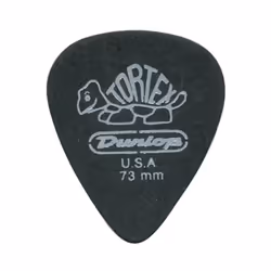 JIM DUNLOP 488R73 Tortex Pitch Black 73mm 72Bag