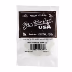 Dunlop Manufacturing 9001R guitar pick 12 pc(s) Plastic White