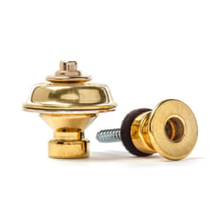 Dunlop Straplok Traditional Strap Retainer System  Brass