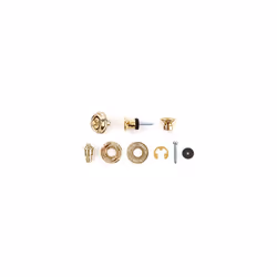 Dunlop SLS1504G Straplok Traditional Strap Retainer System  Gold