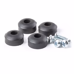 Dunlop ECB151 Rubber Feet with Screws 4/Bag