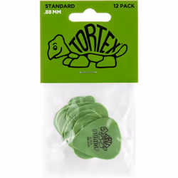 JIM DUNLOP Standard 88mm green guitar Pick 12 Pack