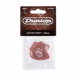 JIM DUNLOP Gator Grip  Red  .58mm  12/Player's Pack