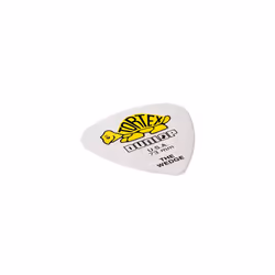 Dunlop 424P.73 Tortex Wedge  White/Yellow  .73mm  12/Player's Pack