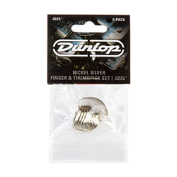 JIM DUNLOP 33P0225 Nickel Silver Finger & Thumbpicks  0225  5Players Pack